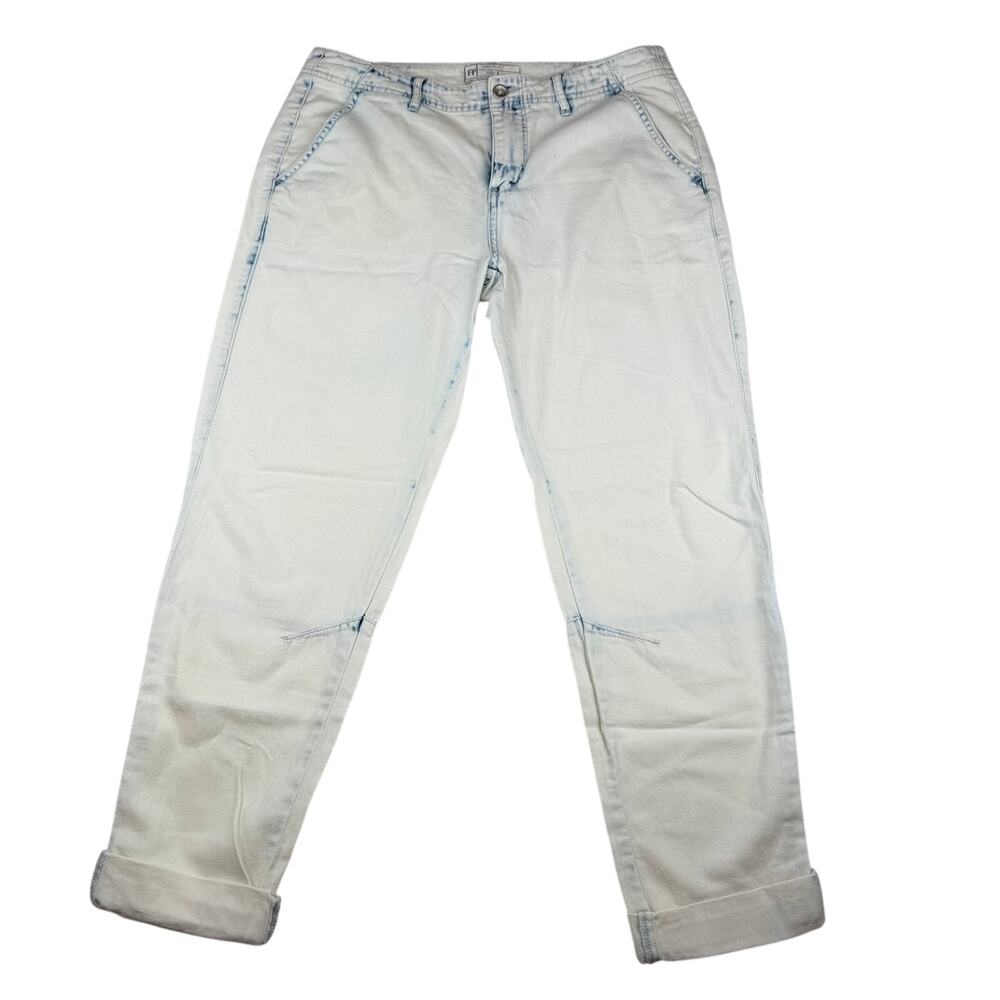Free People Acid Wash Boyfriend Jeans Size 0
